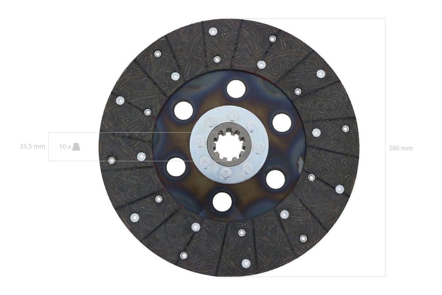 Placa de embrague Ford / New Holland Major, Power Major, Super Major