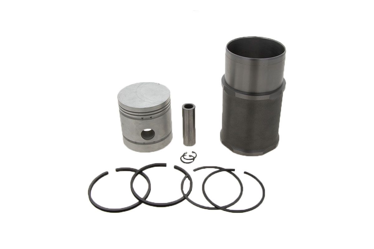Conjunto de pistón y cilindro con anillos de pistón Massey Ferguson 135, 35, Gas, Petrol