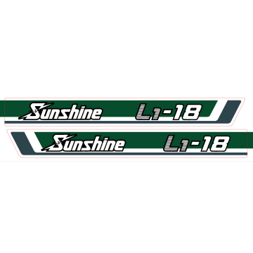 Adhesivos capo conjunto Kubota Sunshine L1-18