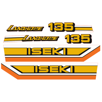 Adhesivos capo conjunto Iseki Landhope TU135