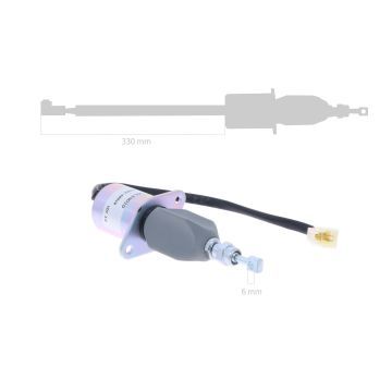 Detener el solenoide Kubota D1703