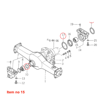 Casquillo para eje delantero 4WD Iseki TE, TL