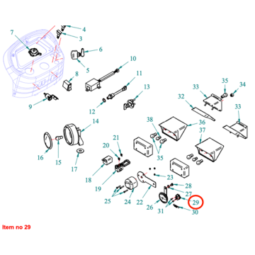 Interruptor de la luz de freno Captain 273, Startrac 273,