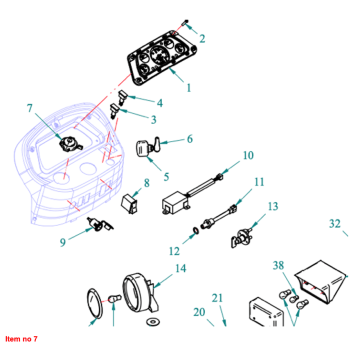 Interruptor combinado Captain 273, Startrac 273, 
