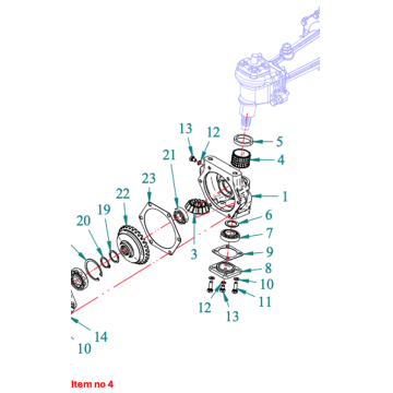 Casquillo para carcasa vertical 4WD Captain 260 (7G), 
