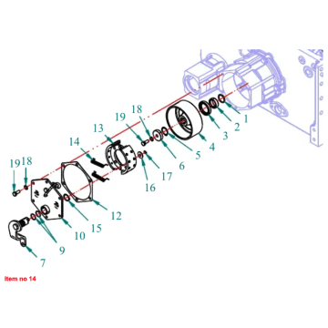 Muelle zapata del freno Captain 200DI, 250DI, 260, 273, 280, 280DX, (versión antigua)