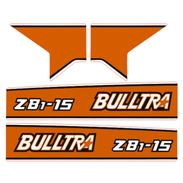 Adhesivos capo conjunto Kubota Bulltra B1-15