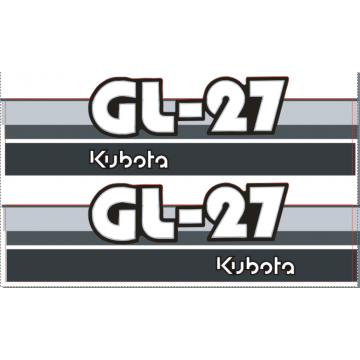 Adhesivos capo conjunto Kubota GL27