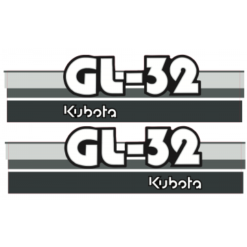 Adhesivos capo conjunto Kubota GL32