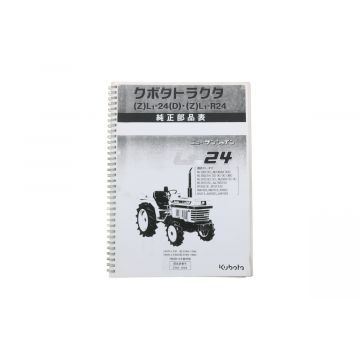 Kubota L1-24, ZL1-24, ZL1-R24 Catálogo de piezas con dibujos técnicos