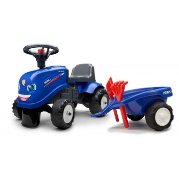 Iseki Juguete de Montar Tractor para Niños Aprendiendo a Caminar con remolque y herramientas