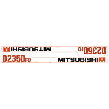 Adhesivos capo conjunto Mitsubishi D2350