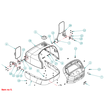 Goma Cubierta Tanques de combustible Captain, Startrac, Antonio Carraro, 