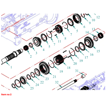Rodamiento de agujas 42x47x27mm Captain 200DI, 250DI, 260, 273, 280, 280DX,
