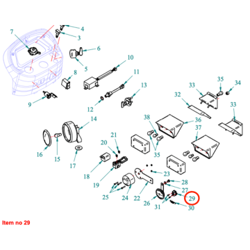 Interruptor de la luz de freno Captain 273, Startrac 273,