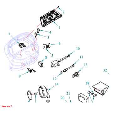 Interruptor combinado Captain 273, Startrac 273, 