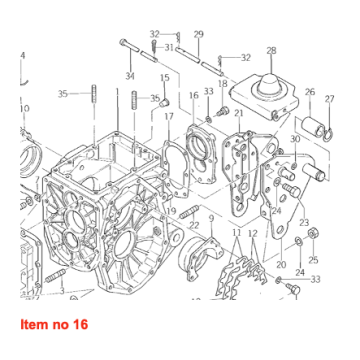 Cubierta toma de fuerza Iseki TU-, TX-types, Bolens G-, H-, TX-types, Massey Ferguson 1120