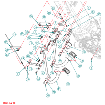 Cable del acelerador de pie HST Captain, Startrac, Antonio Carraro, Etc., 