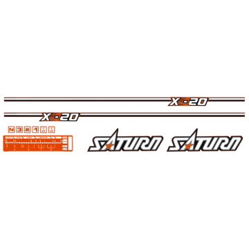 Adhesivos capo conjunto Kubota Satrun X-20