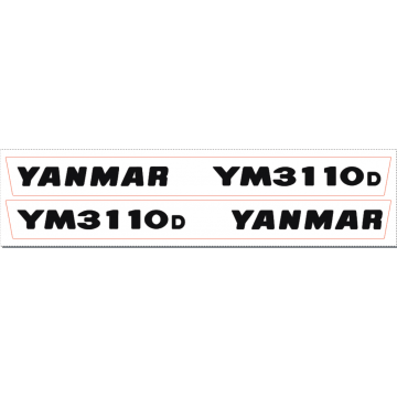 Adhesivos capo conjunto Yanmar YM3110
